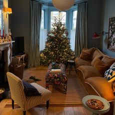 Christmas tree in a London flat